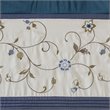 Madison Park Serene Polyester Fabric Window Panel with Lining in Navy