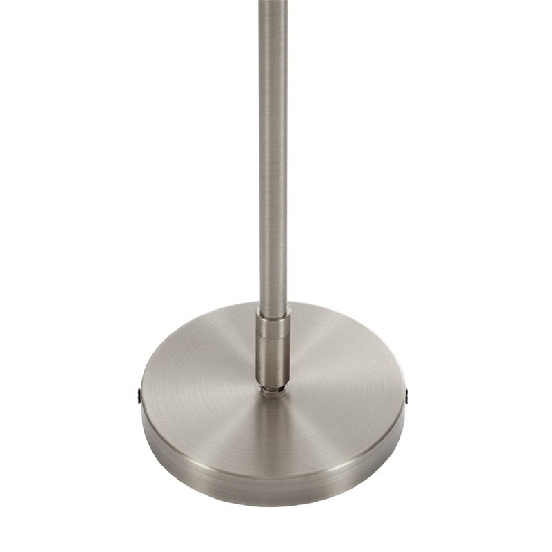 Hampton Hill Presidio Transitional Metal and Fabric Chandelier in White/Silver