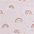 Mi Zone Kids Alicia Polyester Fabric Rainbow with Metallic Window Panel in Pink