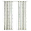 Intelligent Design Callie Cotton Jacquard Window Panel with Lining in White