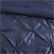 Madison Park Laurel 7-Piece 100 Percent Polyester Polyoni Comforter Set in Navy