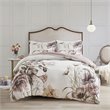 Madison Park Cassandra Cotton Percale Printed Full/Queen Duvet Cover Set - Pink