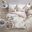 Madison Park Cassandra Cotton Percale Printed Full/Queen Duvet Cover Set - Pink