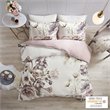Madison Park Cassandra Cotton Percale Printed Full/Queen Duvet Cover Set - Pink