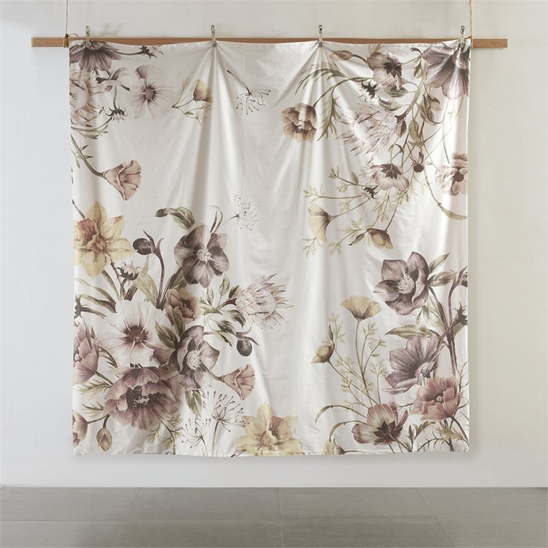 Madison Park Cassandra Cotton Percale Printed Full/Queen Duvet Cover Set - Pink