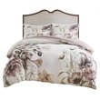Madison Park Cassandra Cotton Percale Printed Full/Queen Duvet Cover Set - Pink