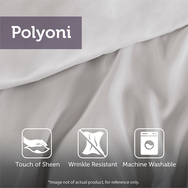 Madison Park Serene 7-Piece 100 Percent Polyester Polyoni Comforter Set - Purple