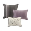 Madison Park Serene 7-Piece 100 Percent Polyester Polyoni Comforter Set - Purple