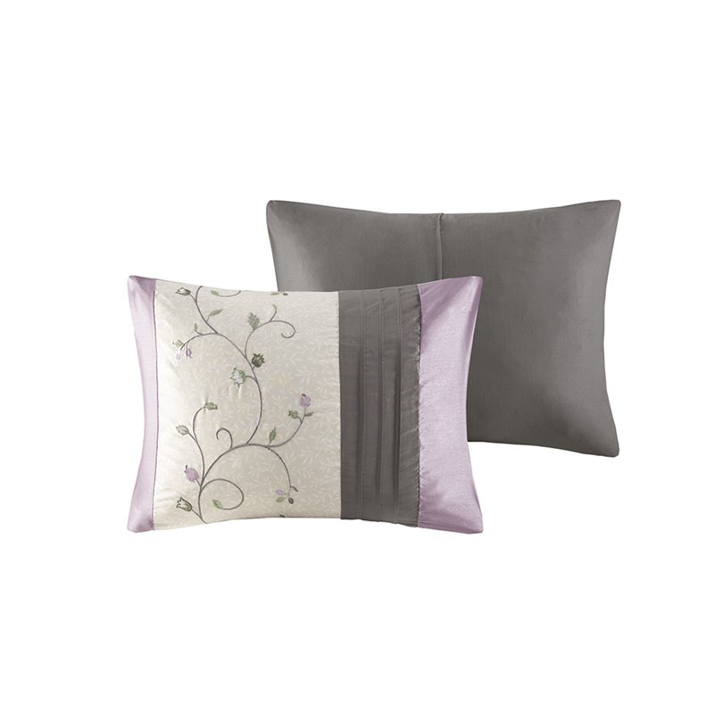 Madison Park Serene 7-Piece 100 Percent Polyester Polyoni Comforter Set - Purple