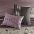 Madison Park Serene 7-Piece 100 Percent Polyester Polyoni Comforter Set - Purple