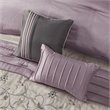 Madison Park Serene 7-Piece 100 Percent Polyester Polyoni Comforter Set - Purple