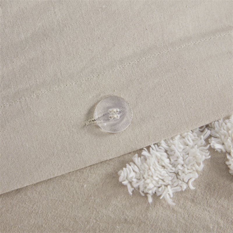 Madison Park Viola Cotton Tufted Full/Queen Duvet Cover Set in Brown