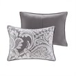 Madison Park Vienna 7-Piece 100 Percent Cotton Printed Comforter Set in Gray