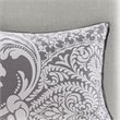 Madison Park Vienna 7-Piece 100 Percent Cotton Printed Comforter Set in Gray