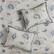 Madison Park Bayside 7-Piece 100 Percent Cotton Printed Comforter Set in Blue