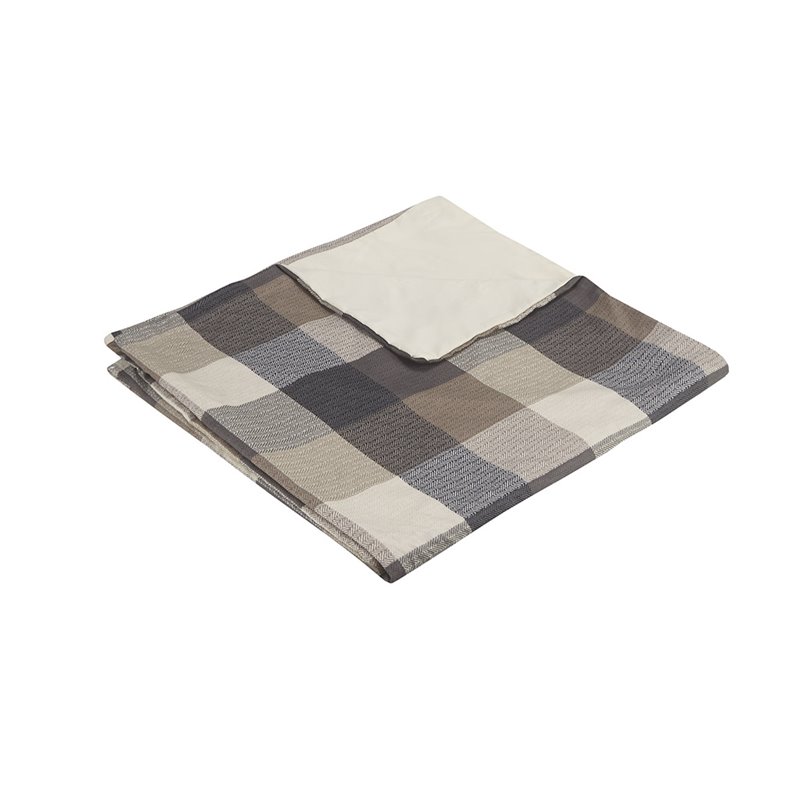 Madison Park Ridge 6-Piece Polyester Full/Queen Duvet Cover Set - Brown
