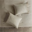 Madison Park Boone 7-Piece Polyester Microsuede Printed Comforter Set in Tan