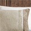 Madison Park Boone 7-Piece Polyester Microsuede Printed Comforter Set in Tan