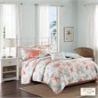 Madison Park 6-Piece 100 Percent Cotton Sateen Printed Coverlet Set in Pink