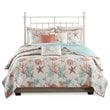 Madison Park 6-Piece 100 Percent Cotton Sateen Printed Coverlet Set in Pink