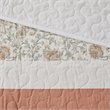 Madison Park 6-Piece 100 Percent Cotton Percale Printed Coverlet Set in Pink