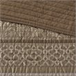 Madison Park Bellagio 6-Piece Polyester Jacquard Coverlet Set in Brown