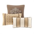 Madison Park Bellagio 6-Piece Polyester Jacquard Coverlet Set in Brown