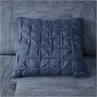 Madison Park Walter 7-Piece Polyester Printed Seersucker Comforter Set in Navy