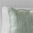 Madison Park Tuscany Polyester Microfiber Solid Brushed Coverlet Set in Green