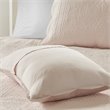 Madison Park Tuscany Polyester Microfiber Solid Brushed Coverlet Set in Pink