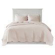 Madison Park Tuscany Polyester Microfiber Solid Brushed Coverlet Set in Pink