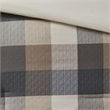 Madison Park Ridge 7-Piece Polyester Herringbone Printed Comforter Set in Brown