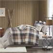 Madison Park Ridge 7-Piece Polyester Herringbone Printed Comforter Set in Brown
