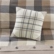 Madison Park Ridge 7-Piece Polyester Herringbone Printed Comforter Set in Brown