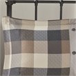 Madison Park Ridge 7-Piece Polyester Herringbone Printed Comforter Set in Brown