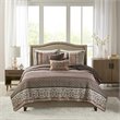 Madison Park Princeton 5-Piece 100 Percent Polyester Jacquard Coverlet Set - Red