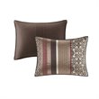 Madison Park Princeton 5-Piece 100 Percent Polyester Jacquard Coverlet Set - Red