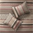Madison Park Princeton 5-Piece 100 Percent Polyester Jacquard Coverlet Set - Red