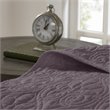 Madison Park Quebec Cotton Fibers Fill Brushed Microfiber Bedspread Set - Purple
