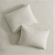 Madison Park Keaton 100 Percent Polyester Microfiber Coverlet Mini Set in Cream