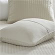 Madison Park Keaton 100 Percent Polyester Microfiber Coverlet Mini Set in Cream