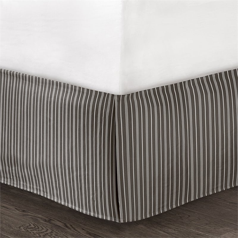 Madison Park Quebec Polyester Solid Brushed Reversible Daybed Cover Set in Gray