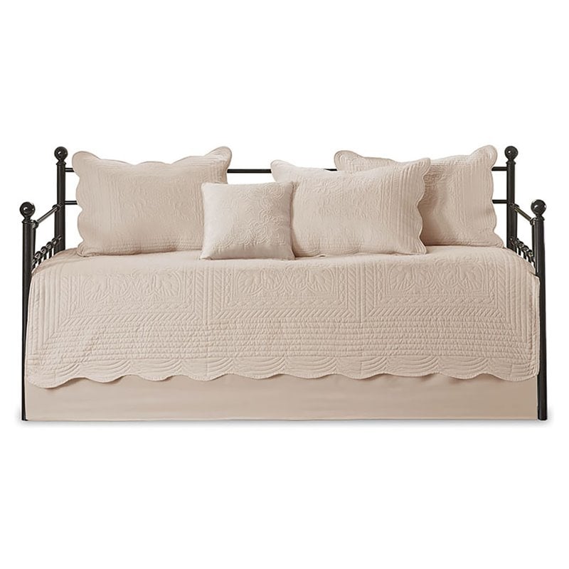 Madison Park Tuscany Polyester Microfiber Daybed Cover Set in Pink