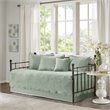 Madison Park Tuscany Polyester Microfiber 6pcs Daybed Cover Set in Green