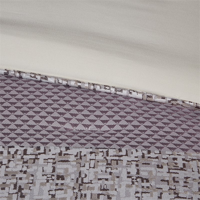 Madison Park Rhapsody 7-Piece Polyester Jacquard Comforter Set in Purple