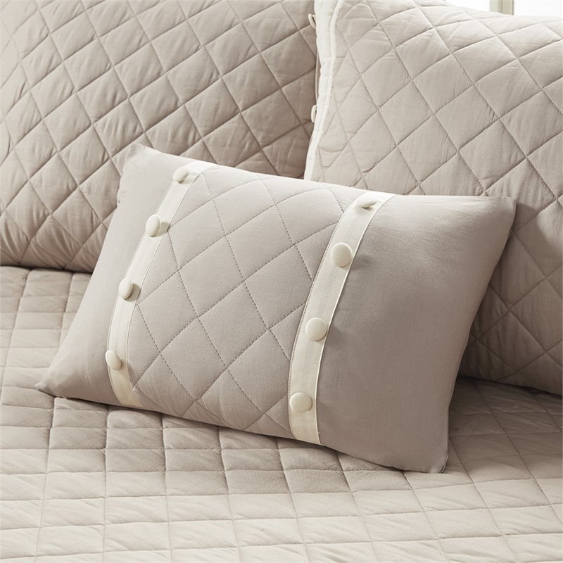 Madison Park Breanna 6-Piece 100 Percent Cotton Daybed Cover Set in Brown