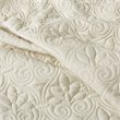 Madison Park Traditional 100 Percent Polyester Fitted Bedspread in Cream