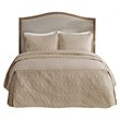 Madison Park Traditional 100 Percent Polyester Fitted Bedspread in Brown