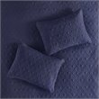 Madison Park Traditional 100 Percent Polyester Fitted Bedspread in Navy