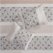Madison Park 6-Piece 100 Percent Cotton Printing Pieced Coverlet Set in Pink